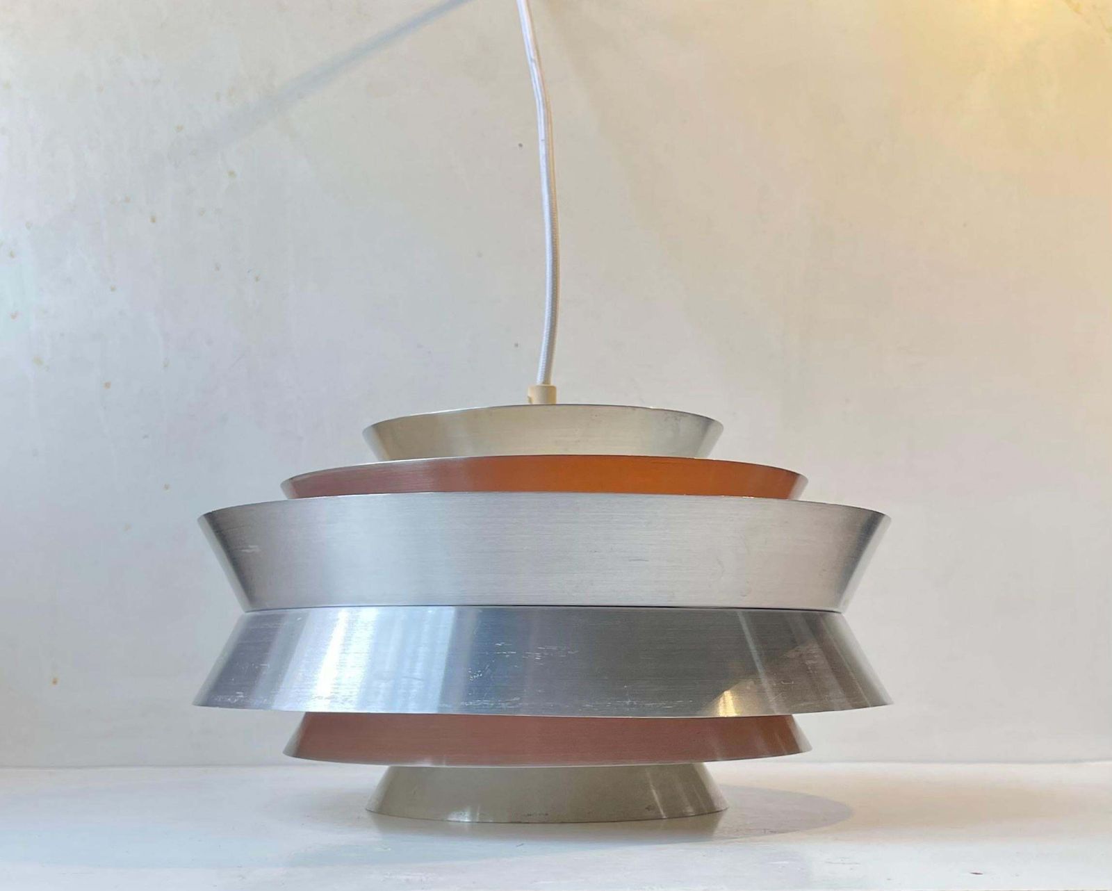 Scandinavian Modern Pendant Lamp Trava By Carl Thore For Granhaga 1960s photo furniture
