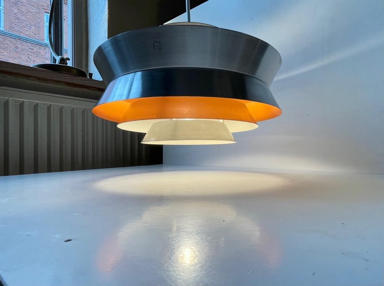 Scandinavian Modern Pendant Lamp Trava By Carl Thore For Granhaga 1960s photo buy