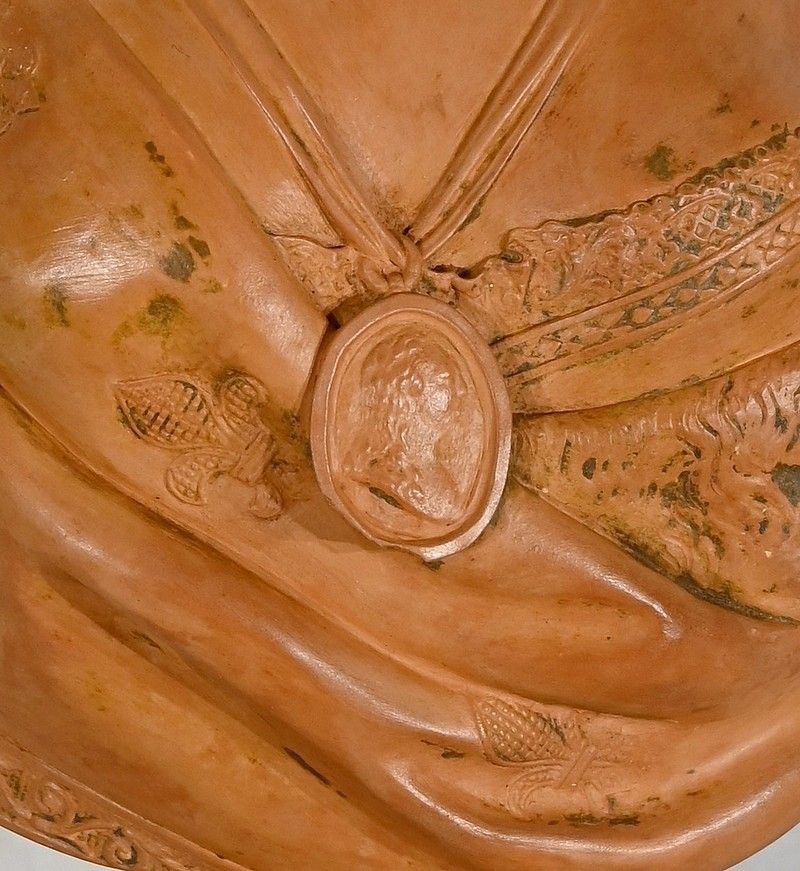 photo for sale Bust Of Marie Antoinette In Terracotta, After F. Lecomte – 1920