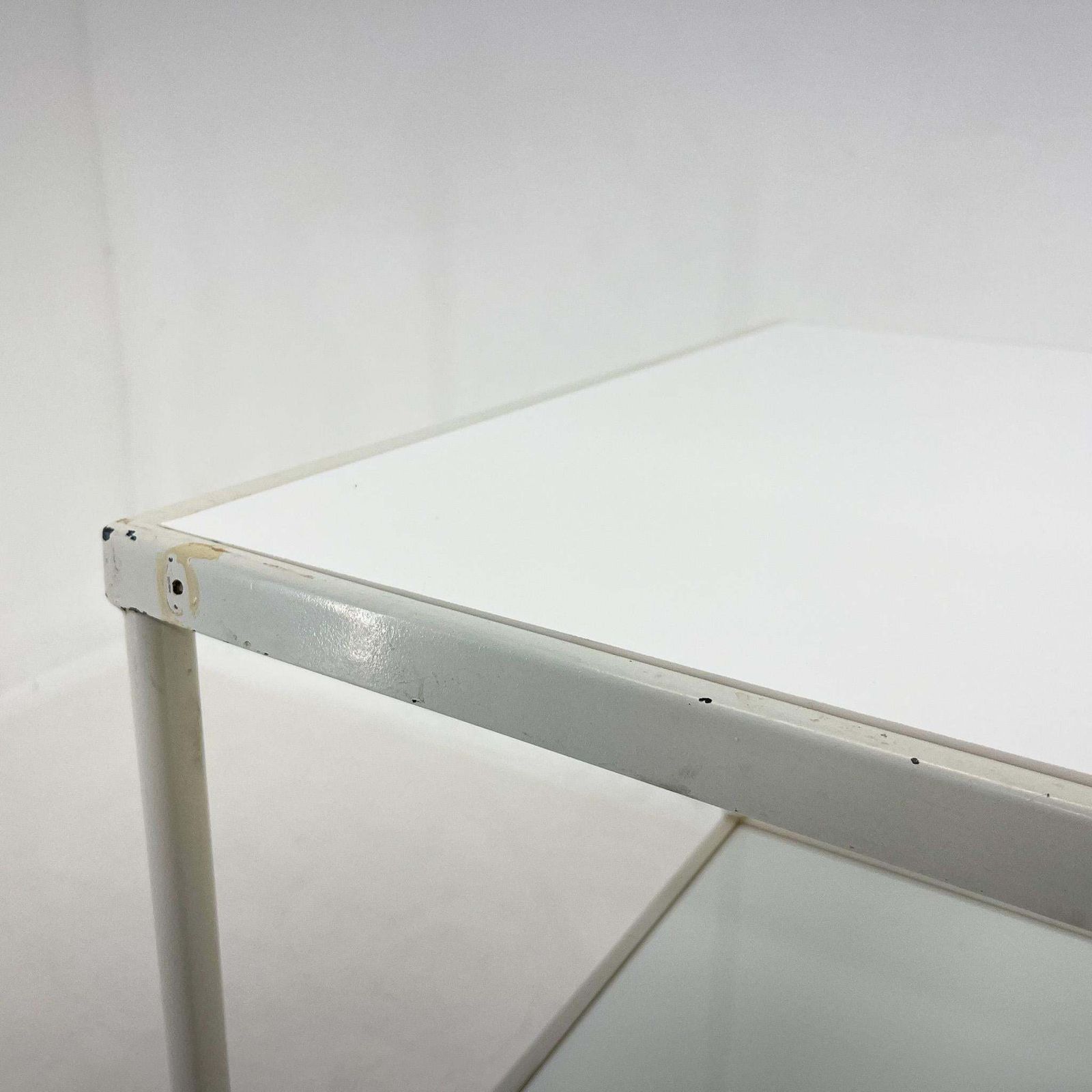 1950's Hospital Table / Trolley On Wheels With Opaxite Glass photo buy