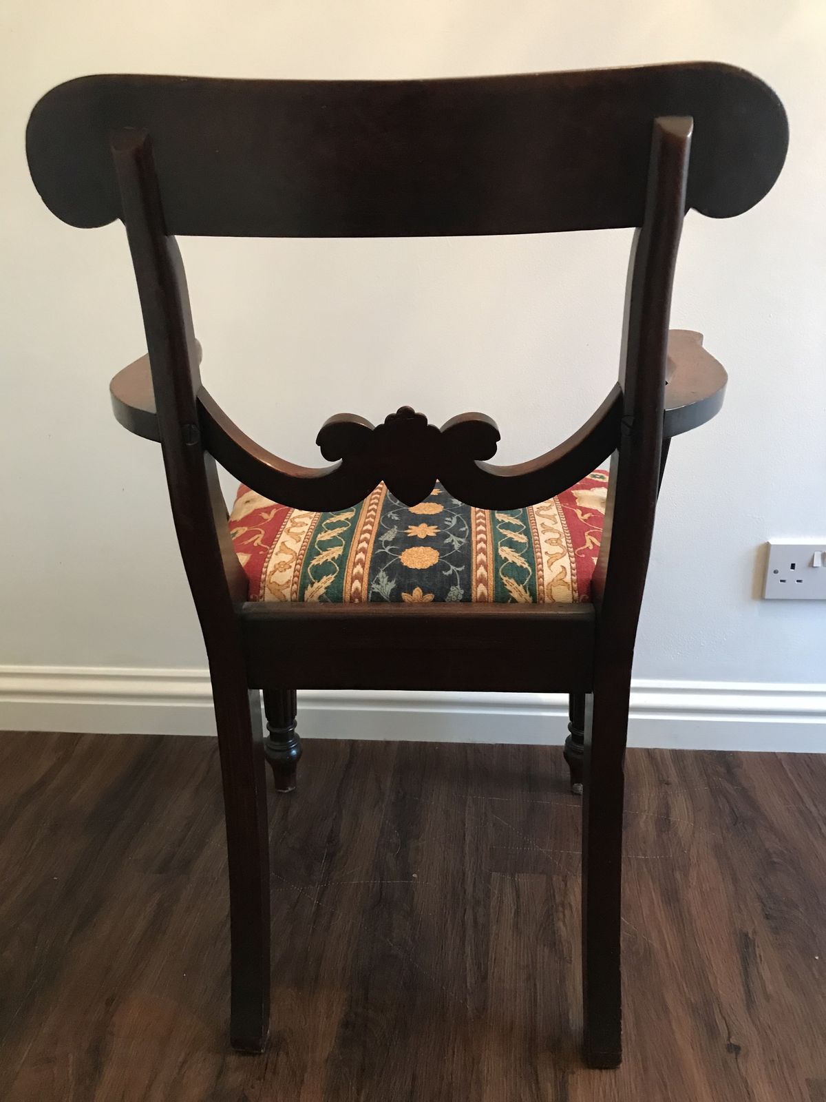 William IV Mahogany Desk Chair . photo for sale