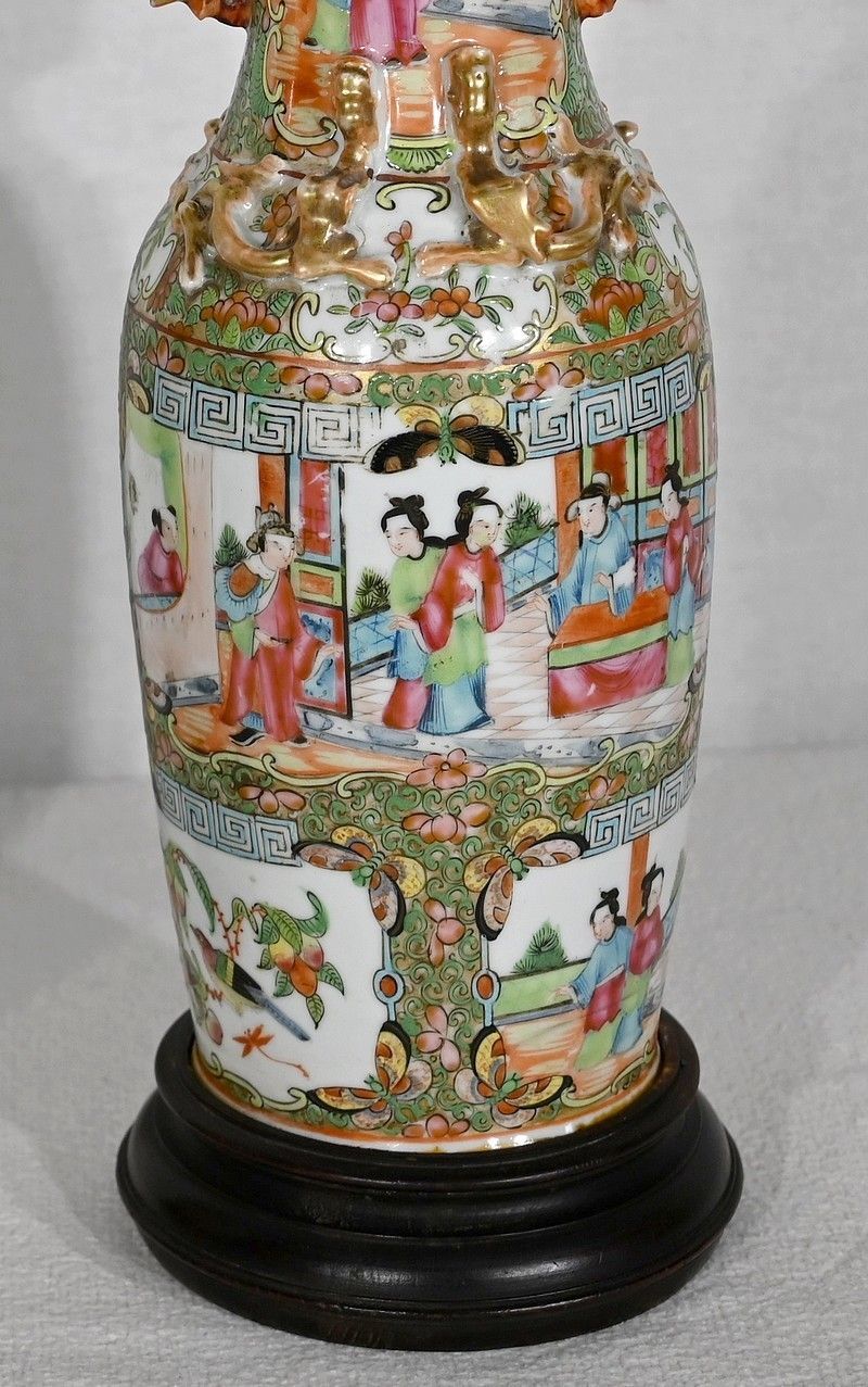 Pair Of Baluster Vases In Chinese Porcelain, Late 19th Century photo buy