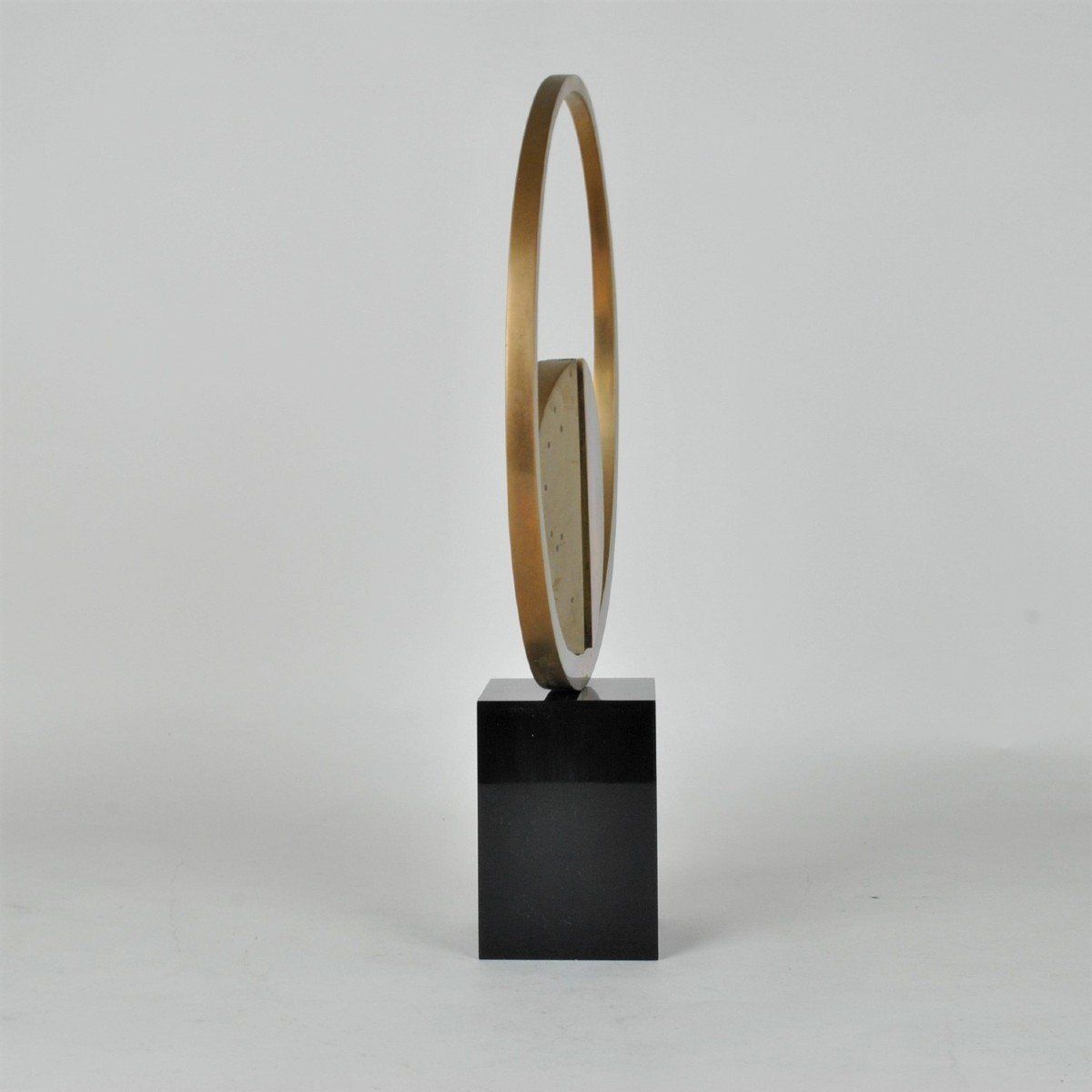 Carmello Cappello, Bronze Sculpture On Pedestal, Xxth Century photo furniture