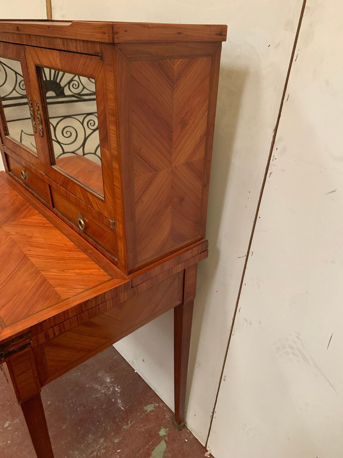 Furniture Lady Desk In Rosewood Style Louis XVI XIX Century photo