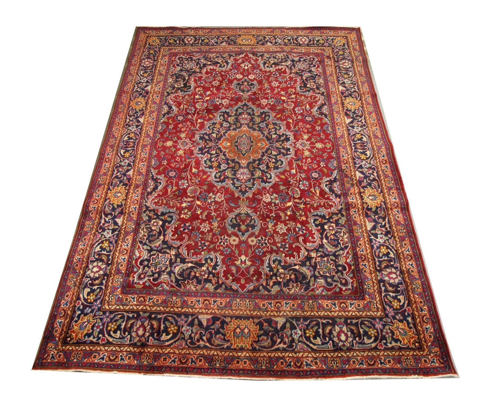 Vintage Rug Red Wool Carpet, Large Handwoven Oriental Area Rug photo furniture
