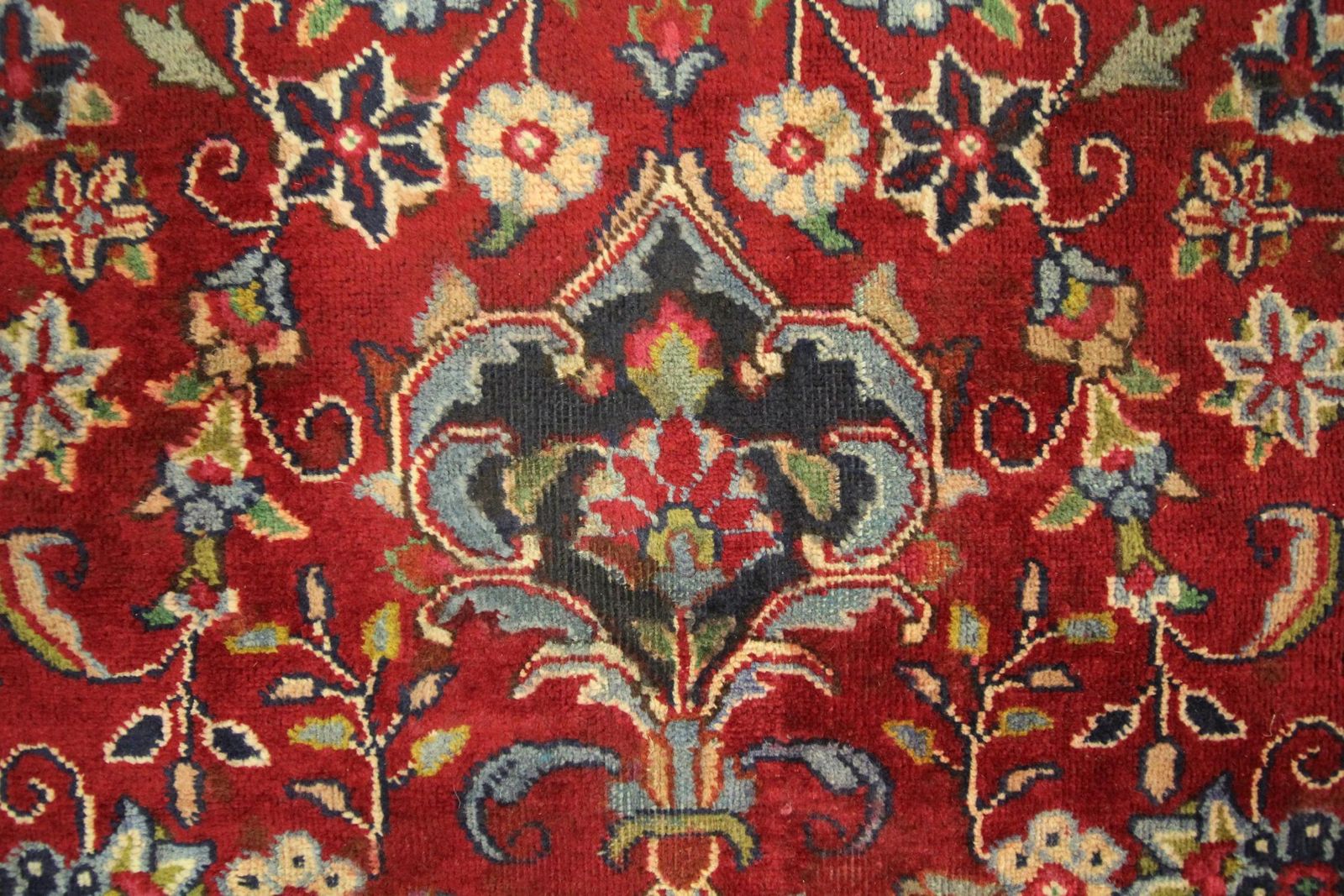 photo for sale Vintage Rug Red Wool Carpet, Large Handwoven Oriental Area Rug