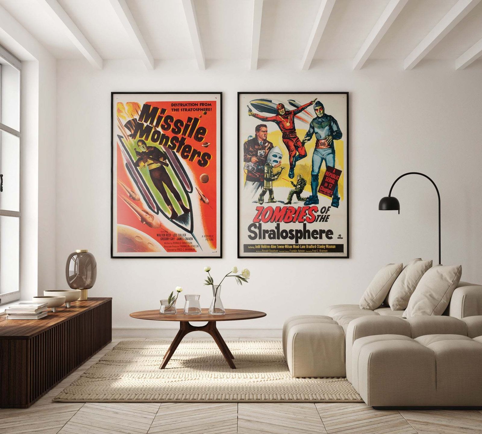 Zombies Of The Stratosphere 1952 Us 1 Sheet Film Poster photo furniture