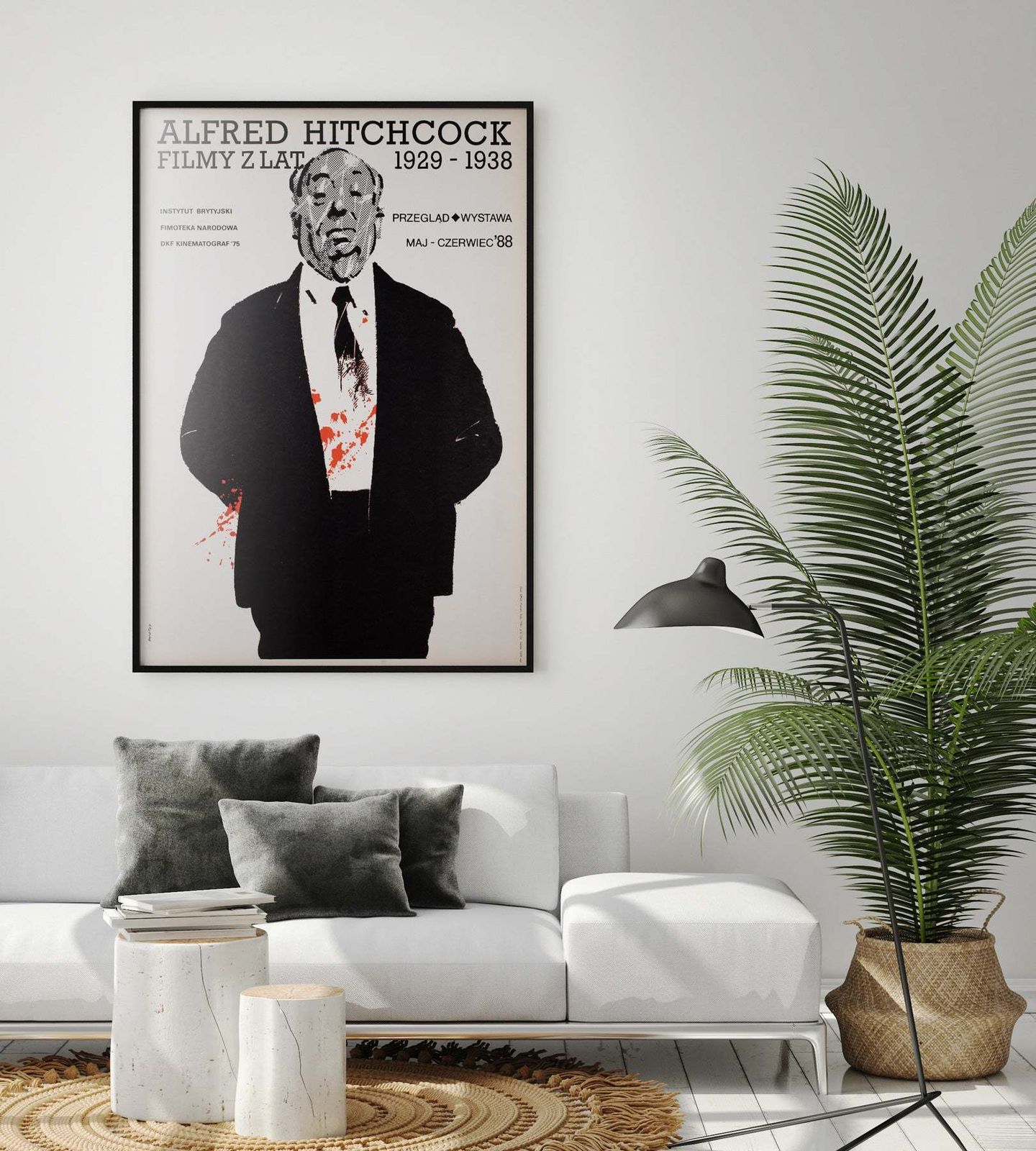 Alfred Hitchcock 1988 Film Festival Polish B1 Poster, Swierzy Waldemar photo furniture