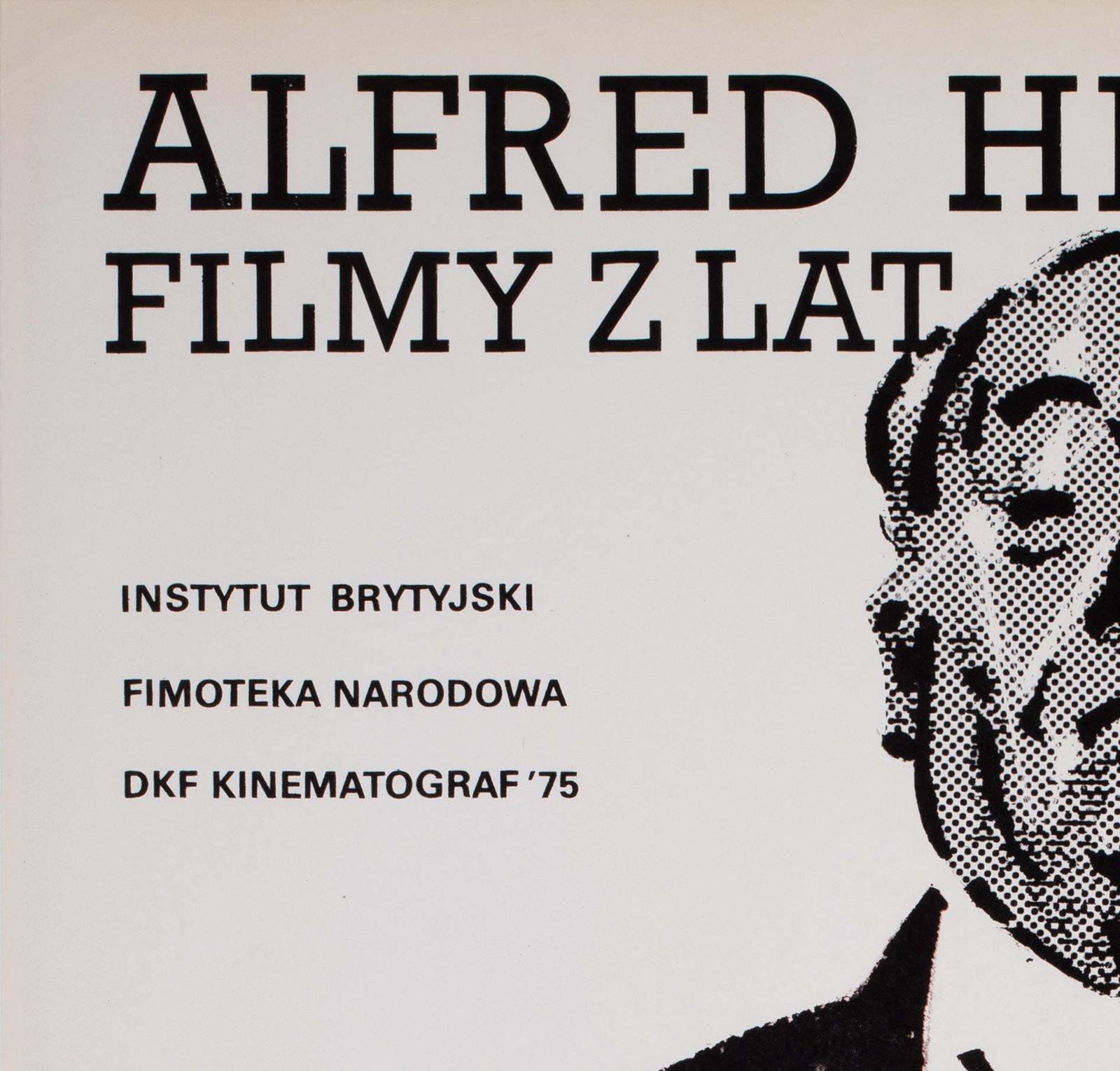 Alfred Hitchcock 1988 Film Festival Polish B1 Poster, Swierzy Waldemar photo for sale