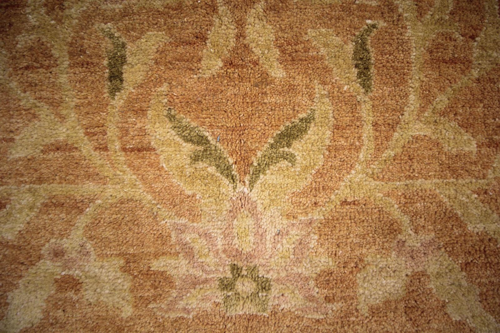 Handmade Carpet Large Vintage Rug Ziegler Style Wool Living Room Rug photo vinterior