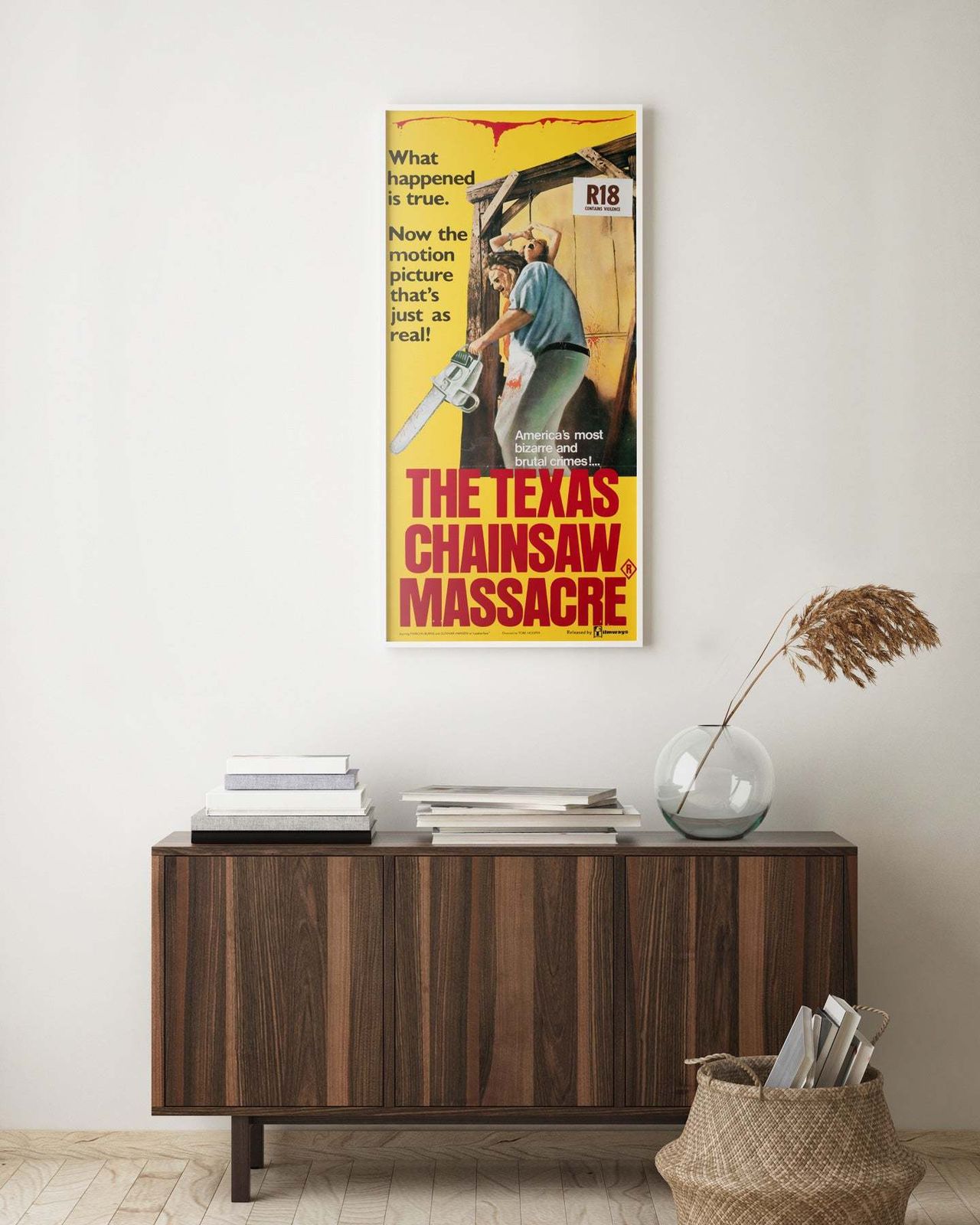 The Texas Chainsaw Massacre 1984 Australian Daybill Film Poster photo furniture