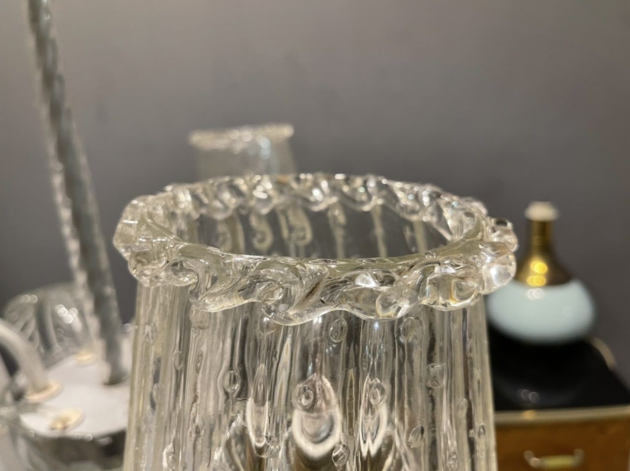Venetian Murano Glass Chandelier 1940’s photo vinterior