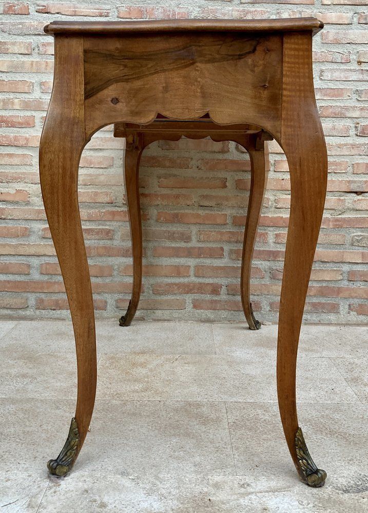 French Louis XV Cabriolet Leg Desk, 1890s photo vinterior