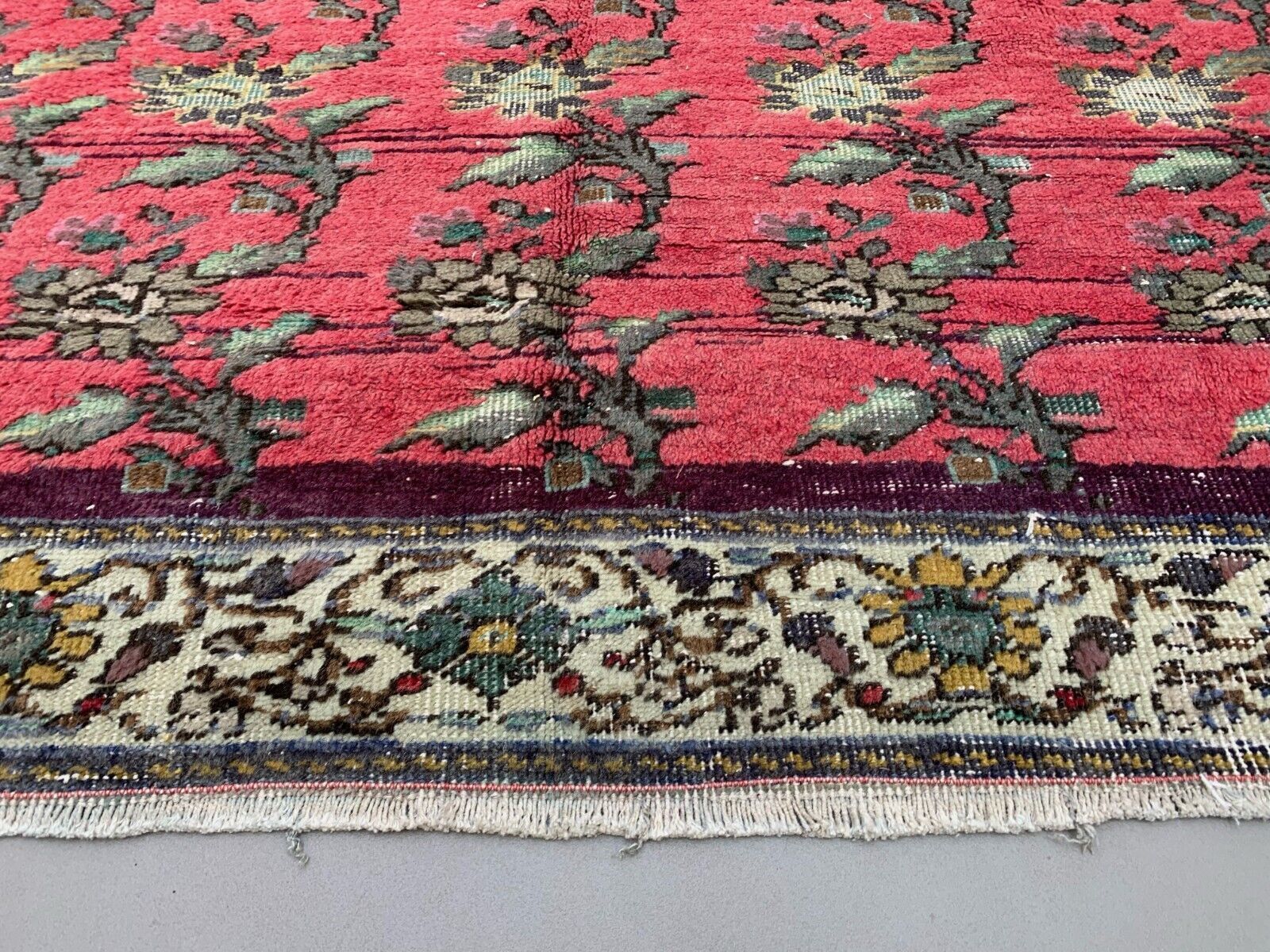 Vintage Turkish Rug 270x141 Cm Shabby Distressed Carpet Large photo buy