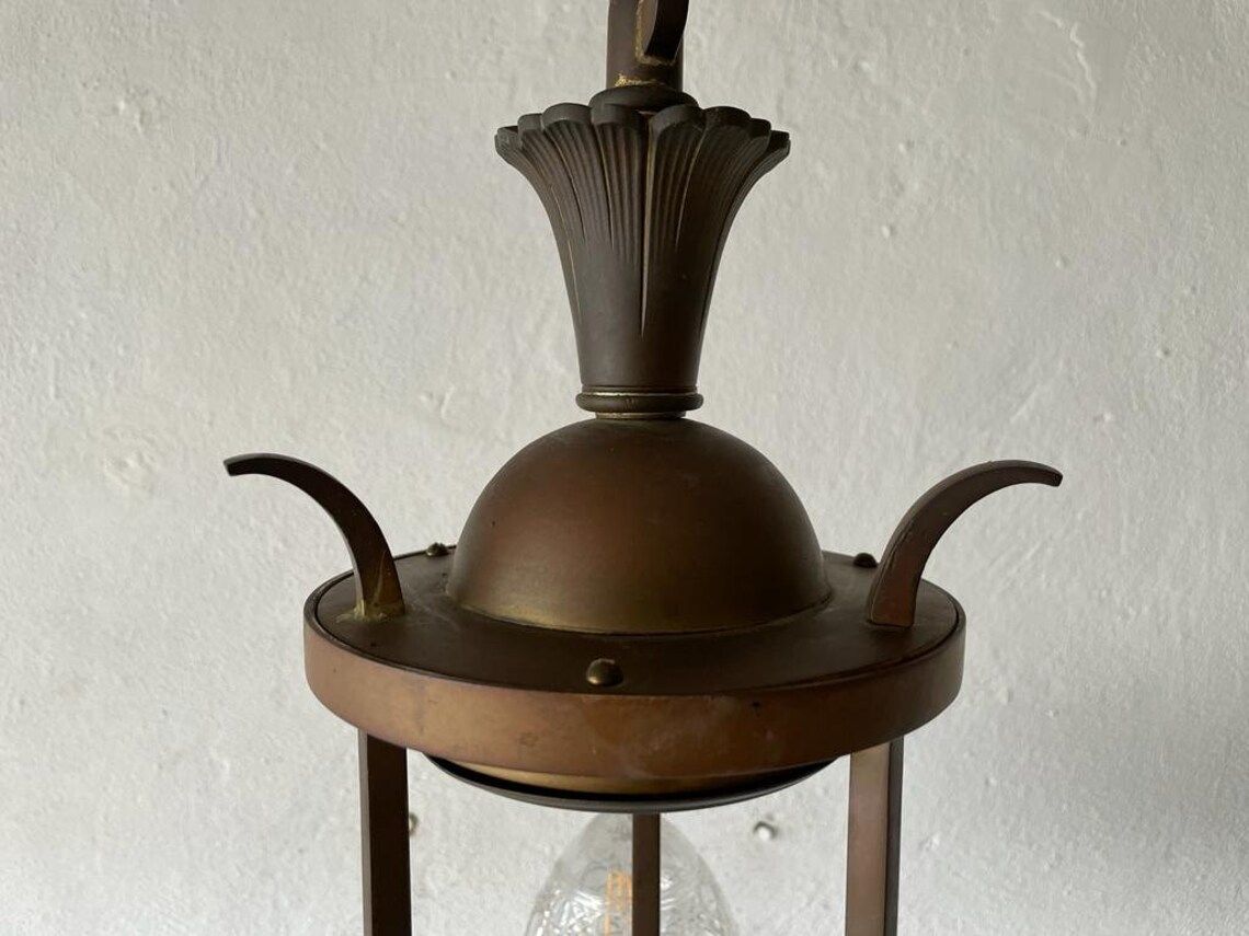 photo furniture Unique French Copper Architectural Body Chandelier 1940s France