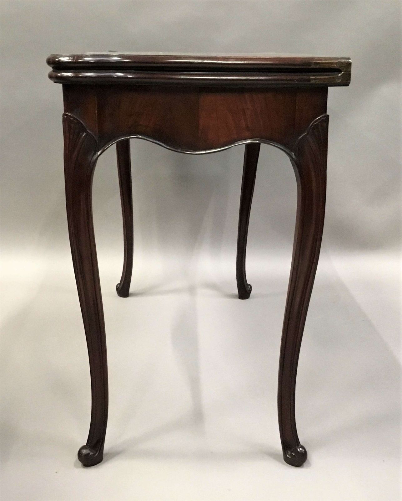Elegant George III Mahogany Hepplewhite Serpentine Card Table photo buy