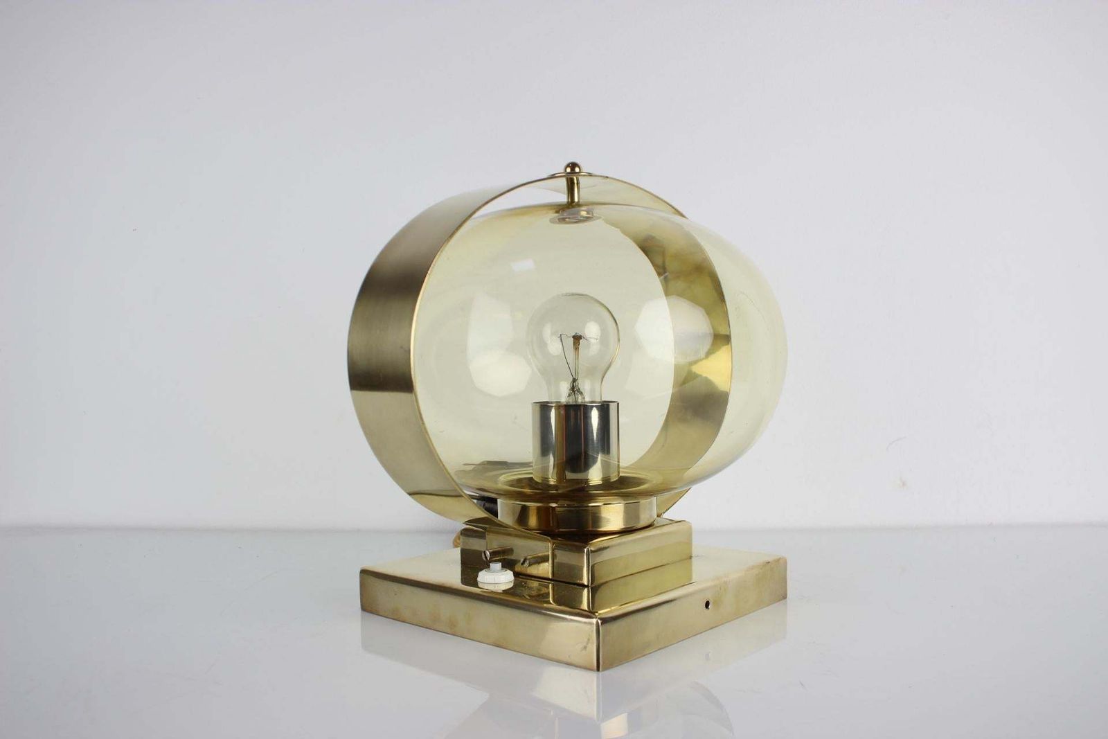 Preciosa Gold Wall Lamp Or Table Lamp / Kamenický šenov, 1970s photo furniture