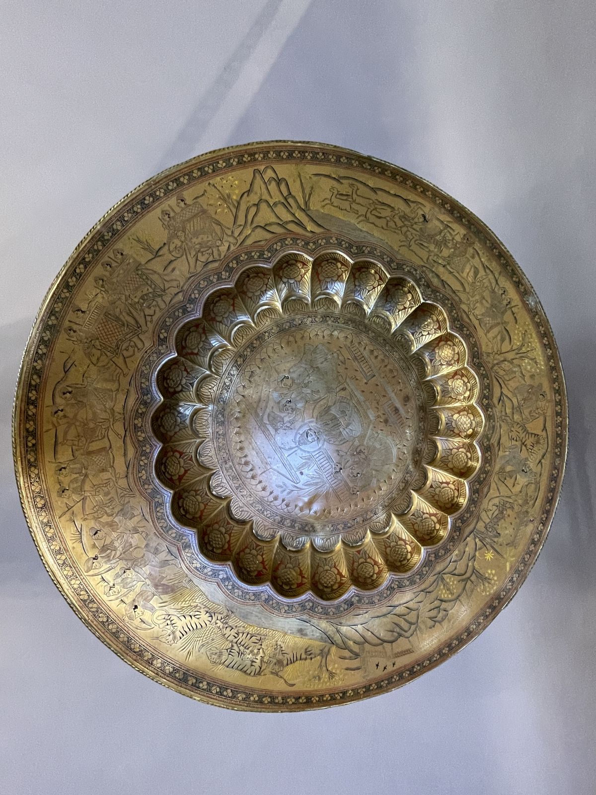 Indian Brass Table photo furniture