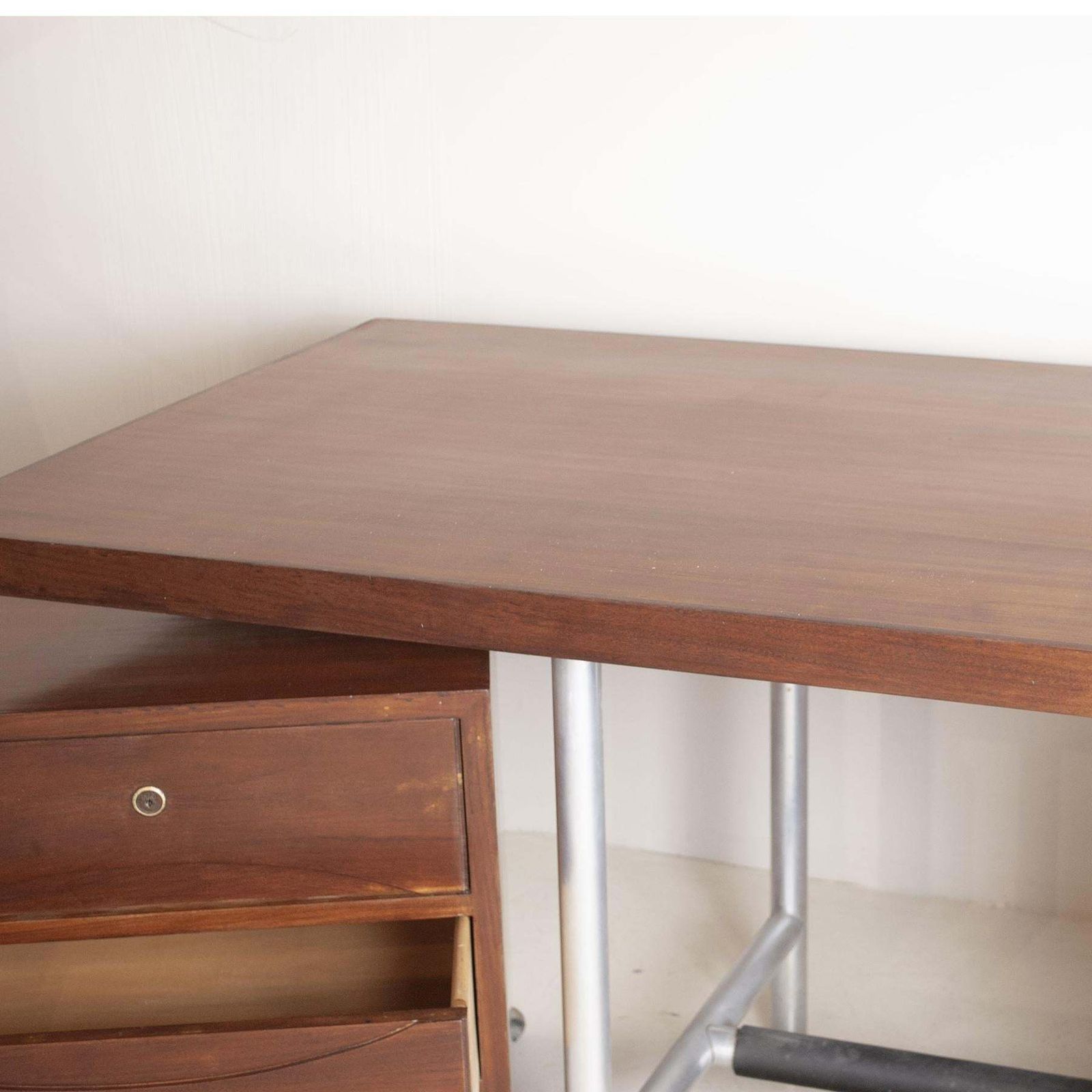 Italian Mid Century Walnut Desk From The Sixties photo Furniture