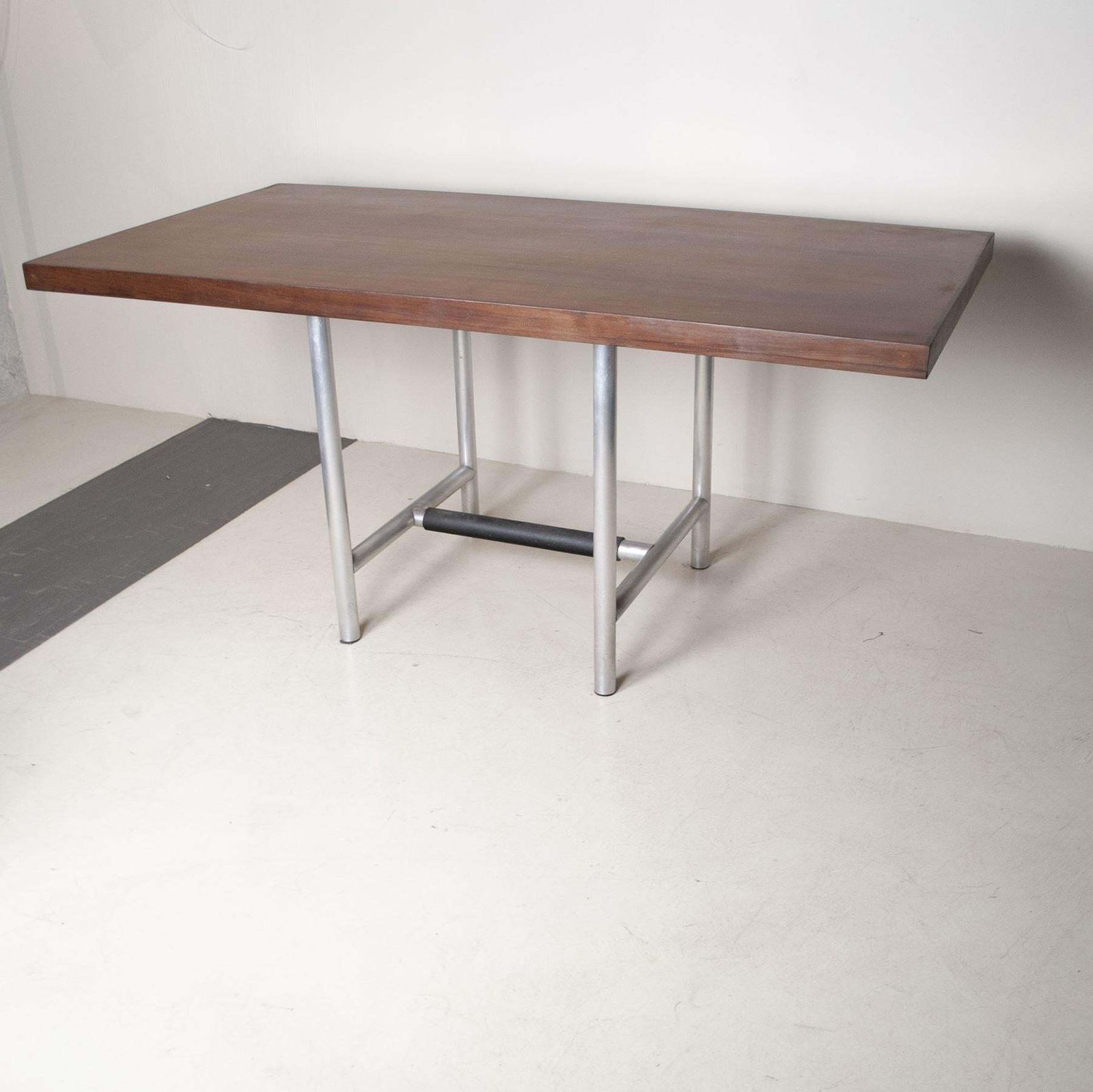 1330.52 Italian Mid Century Walnut Desk From The Sixties photo