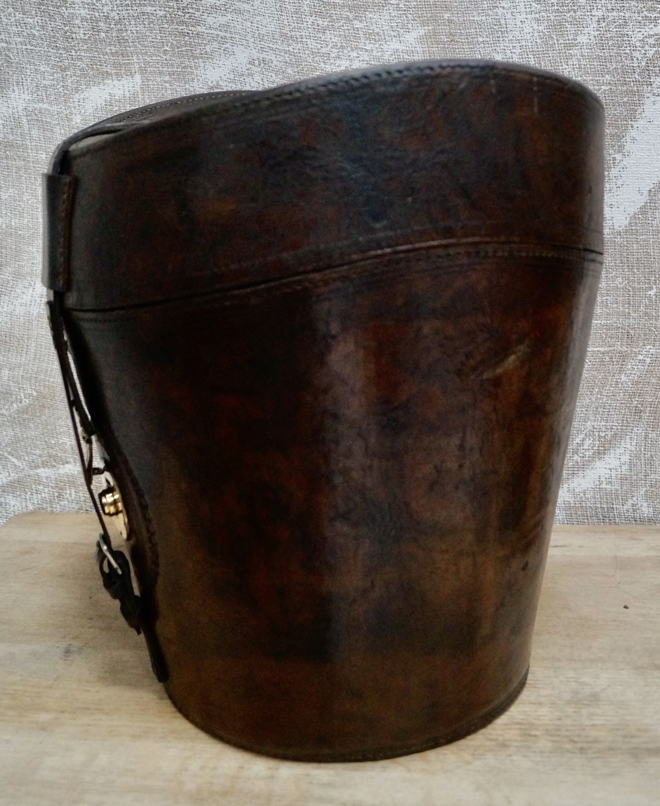 Victorian Scott & Co Gentleman’s Triple Leather Hat Bucket photo buy