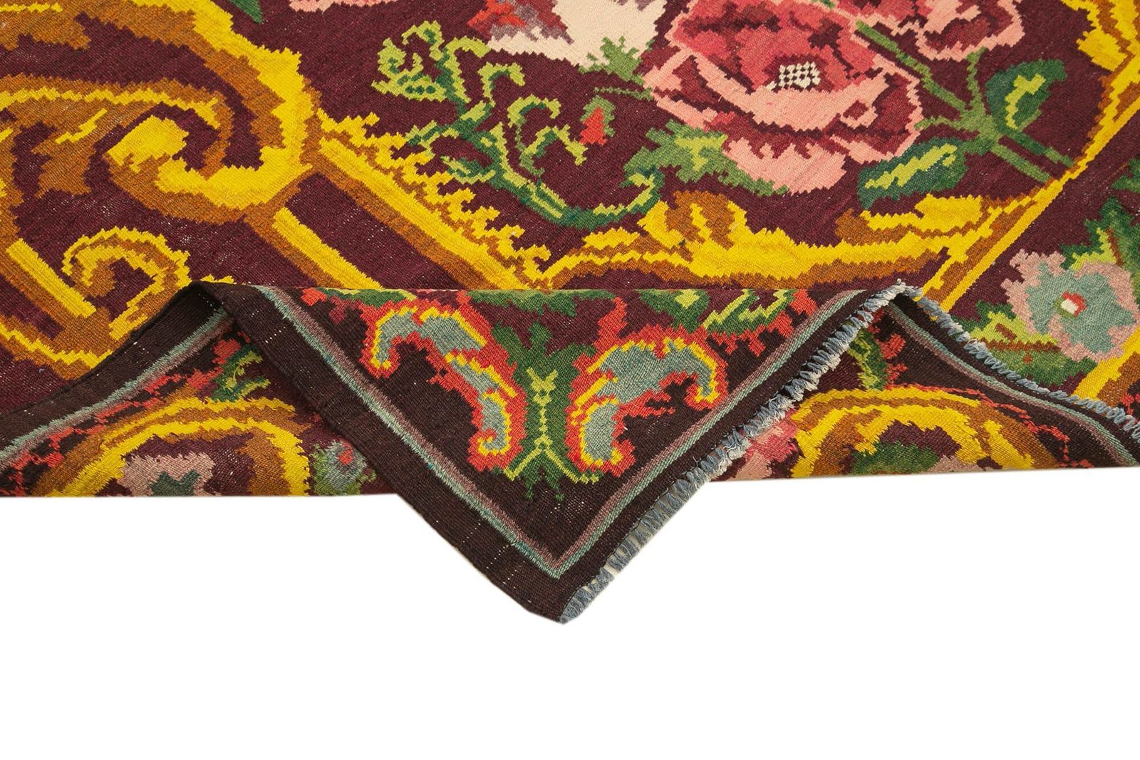Black Vintage Moldovan Kilim Rug 202 X 320 Cm photo vinterior