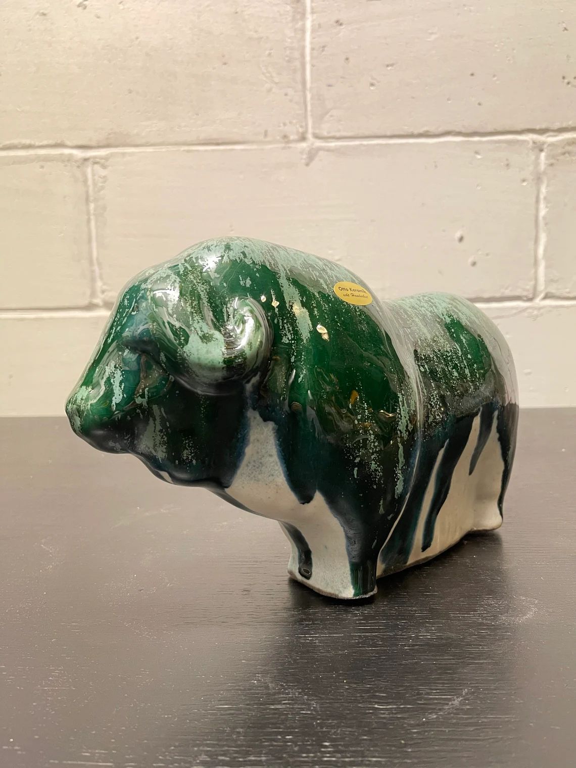 Otto Keramik Ceramic Buffalo West German Pottery Fat Lava photo furniture
