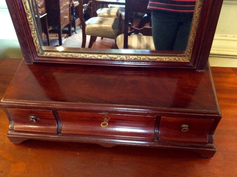 Georgian Mahogany Toilet Or Dressing Table Mirror photo for sale