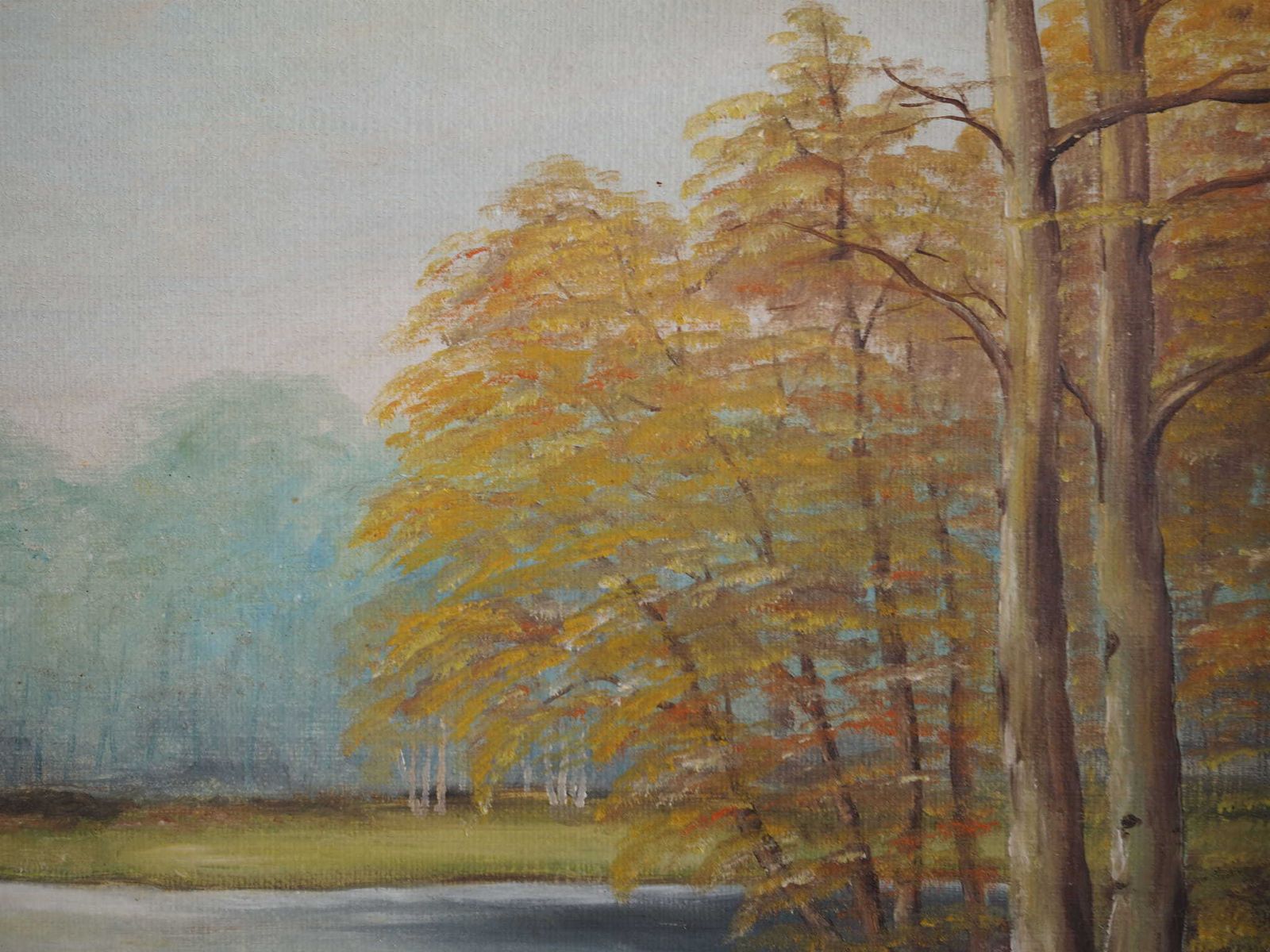 Schilderij „Two Birch By The Pond", Scandinavisch Design, Jaren 1970 photo buy