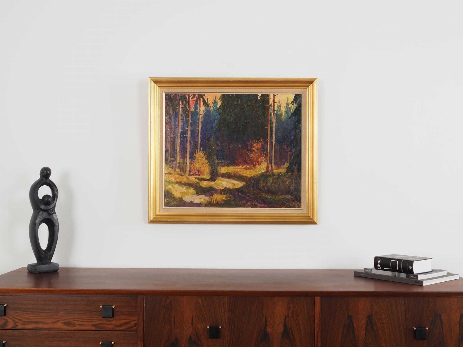 Painting „The Autumn Forest”, Scandinavian Design, 1960s photo for sale