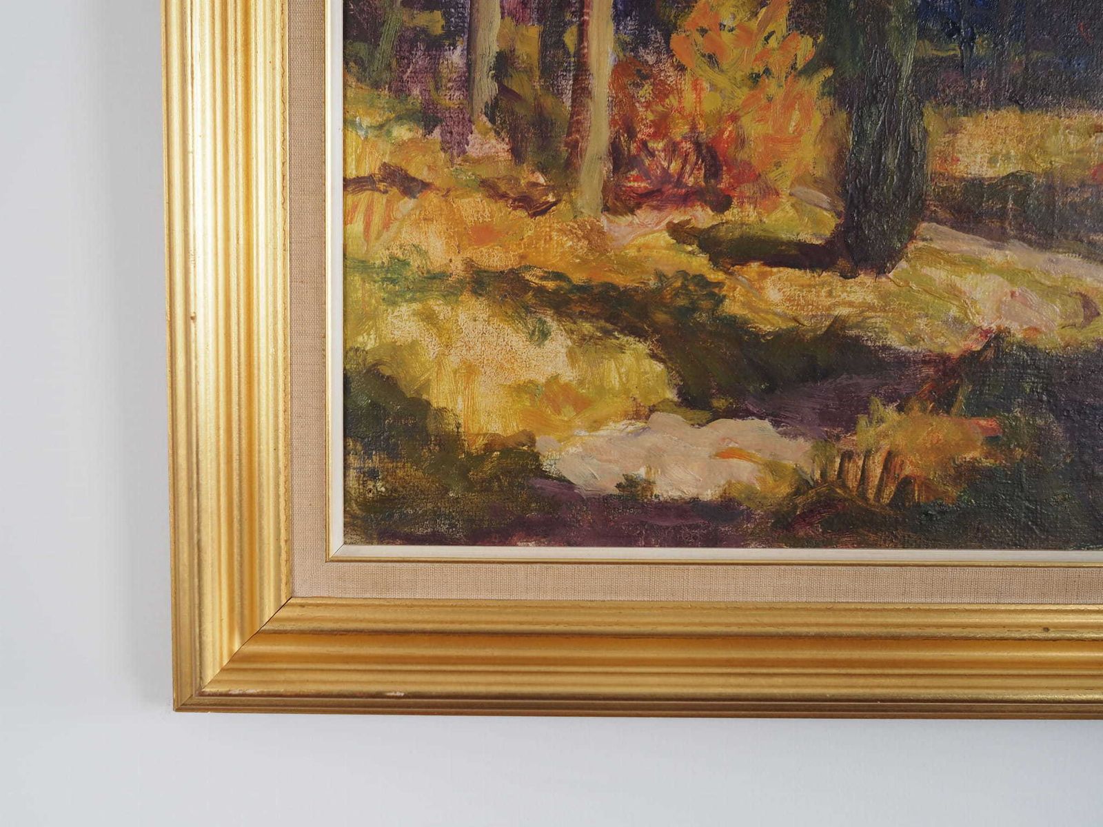 Schilderij „The Autumn Forest", Scandinavisch Design, Jaren 1960 photo vintage