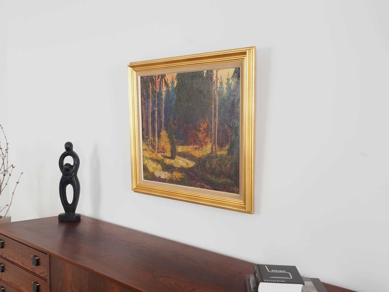 Kunst Schilderij „The Autumn Forest", Scandinavisch Design, Jaren 1960 photo