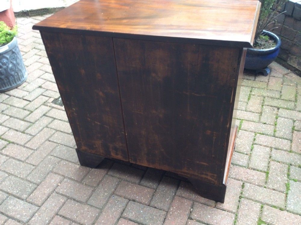 Superb, Small, Georgian, Mahogany, Chest Of Drawers With Brushing Slide photo 2675.0