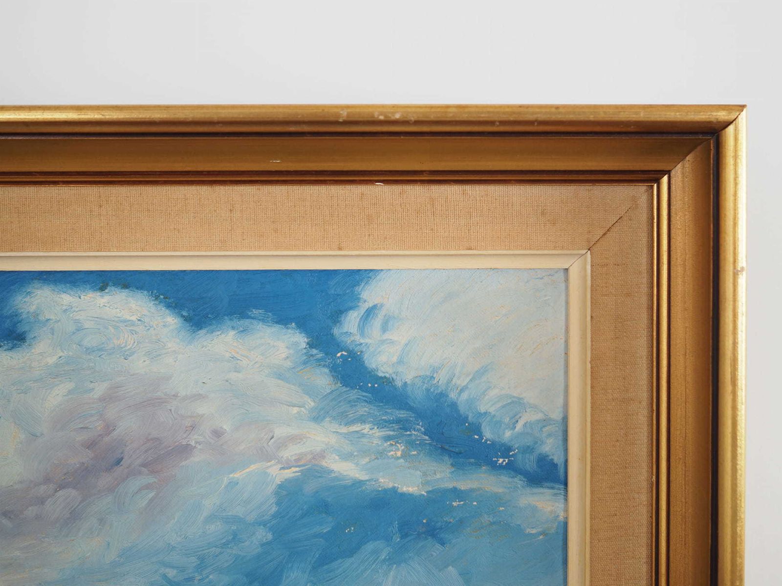 Schilderij „The Village In The Clouds", Scandinavian Design, Jaren 1970 photo buy