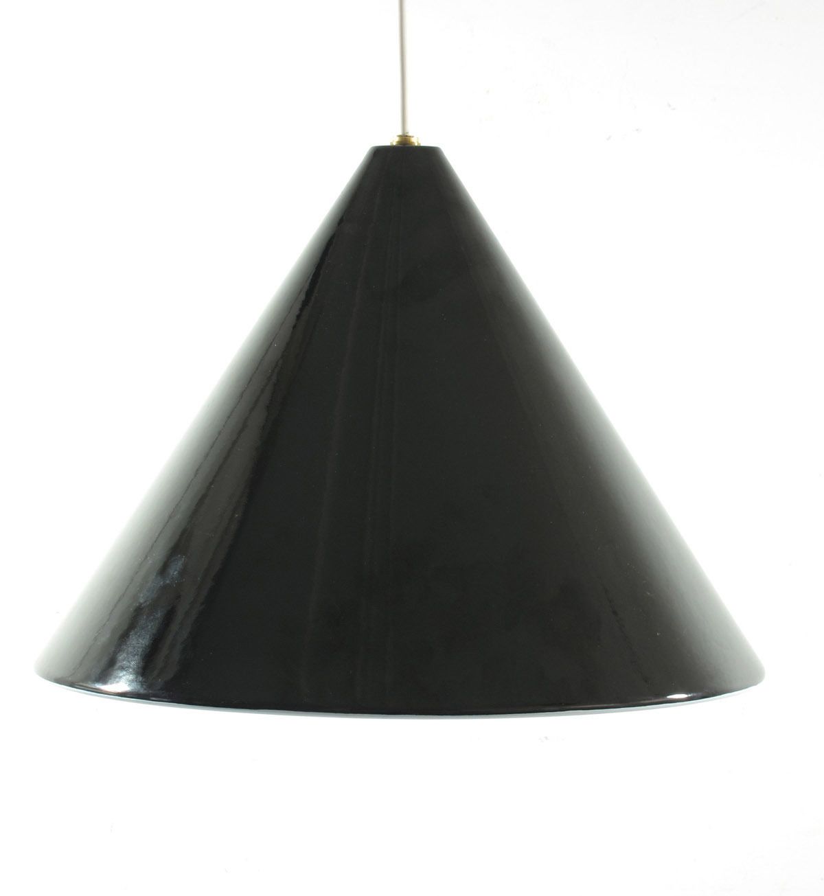 Arne Jacobsen Poulsen Black 1960s Billiard Pendant photo Verlichting
