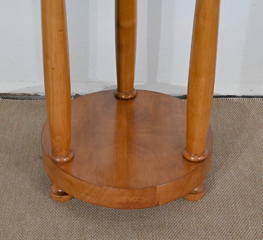 photo vinterior Pair Of Small Cherrywood Pedestal Tables, Empire Style, Mid 20th Century