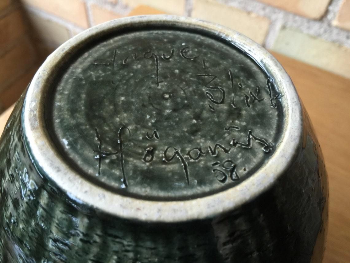 Chamotte Vase By Yngve Blixt, 1950s, For The Swedish Hoganas Mid Century Modern, Signed 1958 photo 128.0