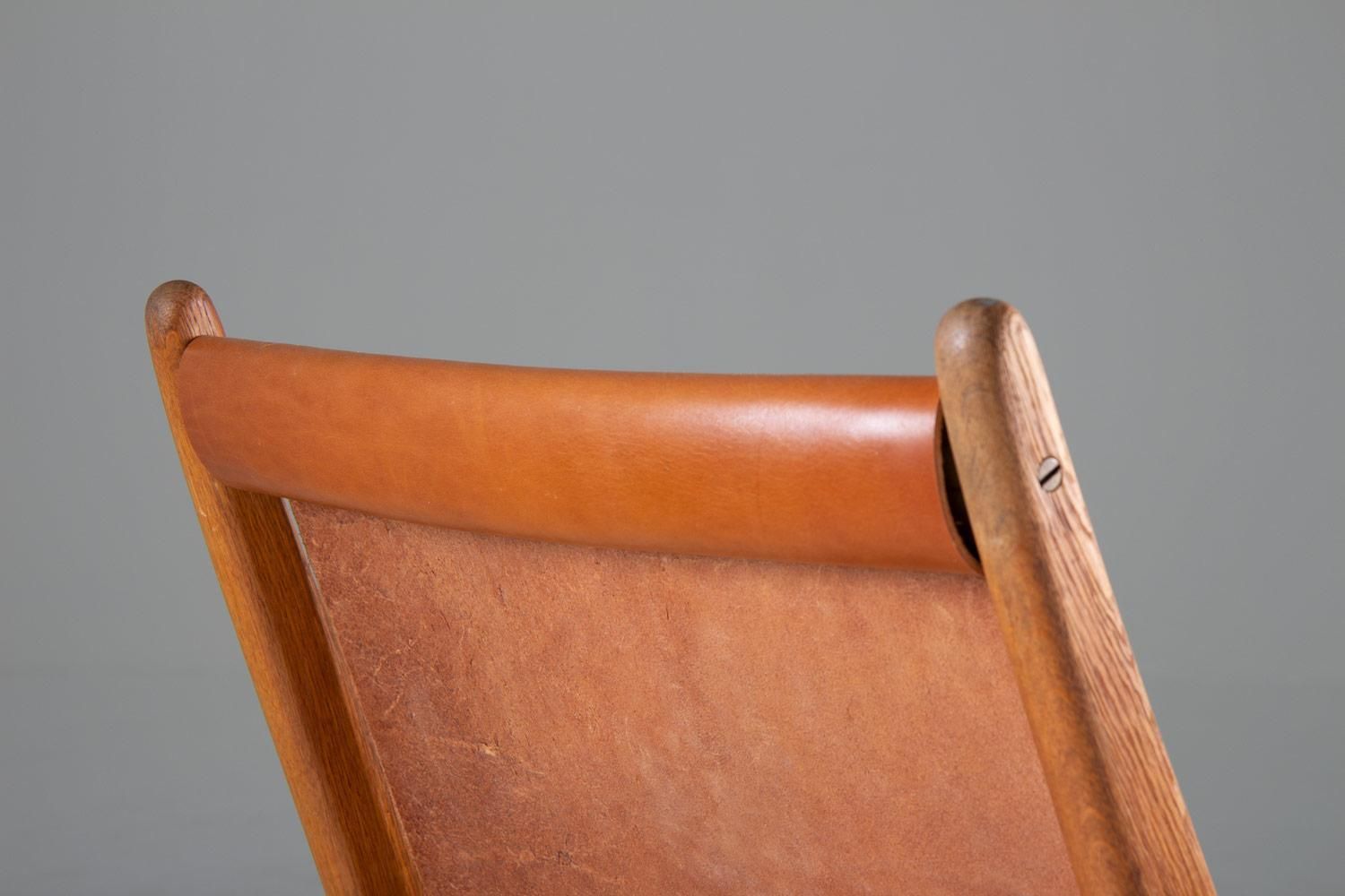 Pair Of Rare Hunting Chairs 204 By Uno & Östen Kristiansson For Luxus, Sweden photo vinterior