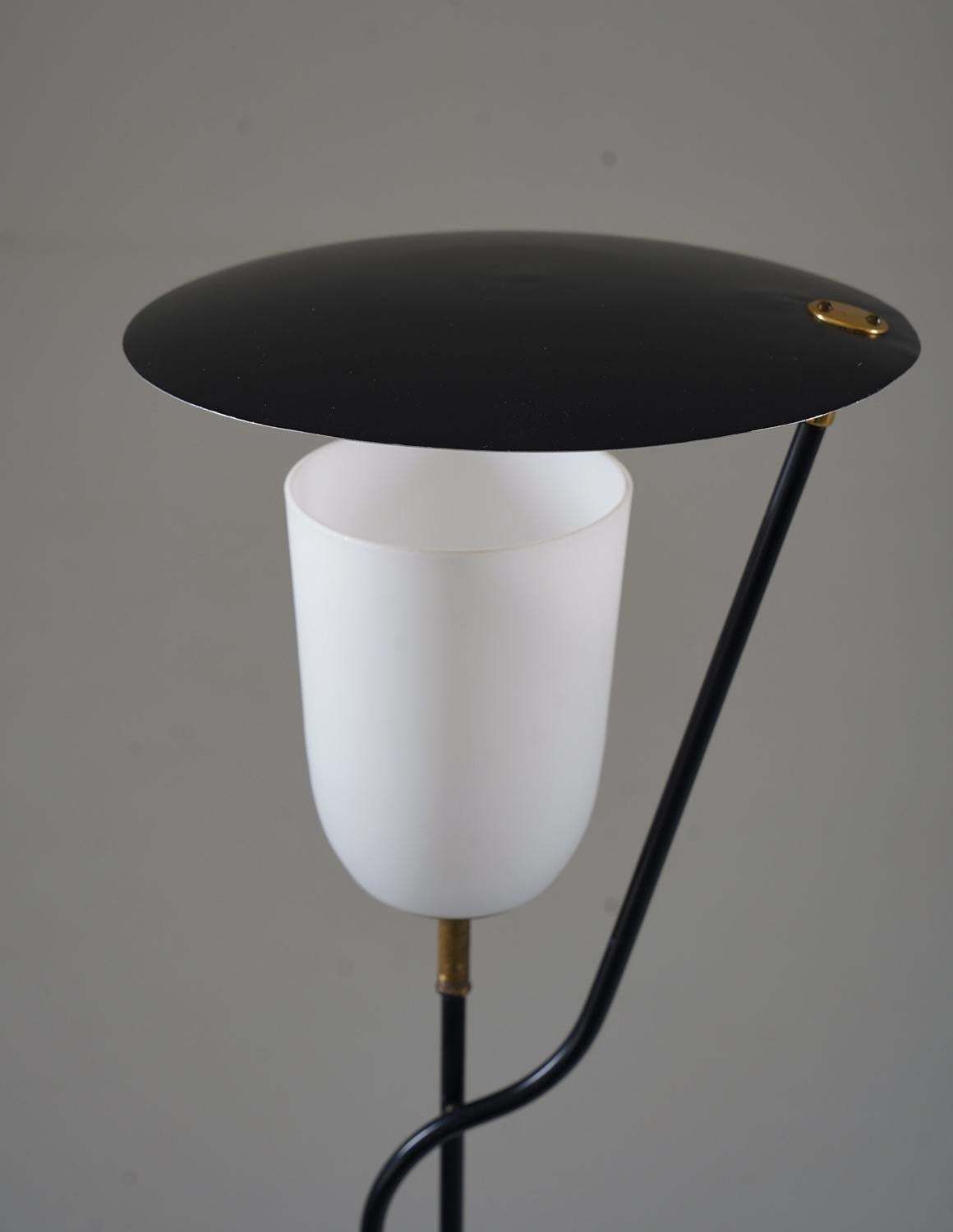 Scandinavian Mid Century Floor Lamp In Metal And Brass photo buy