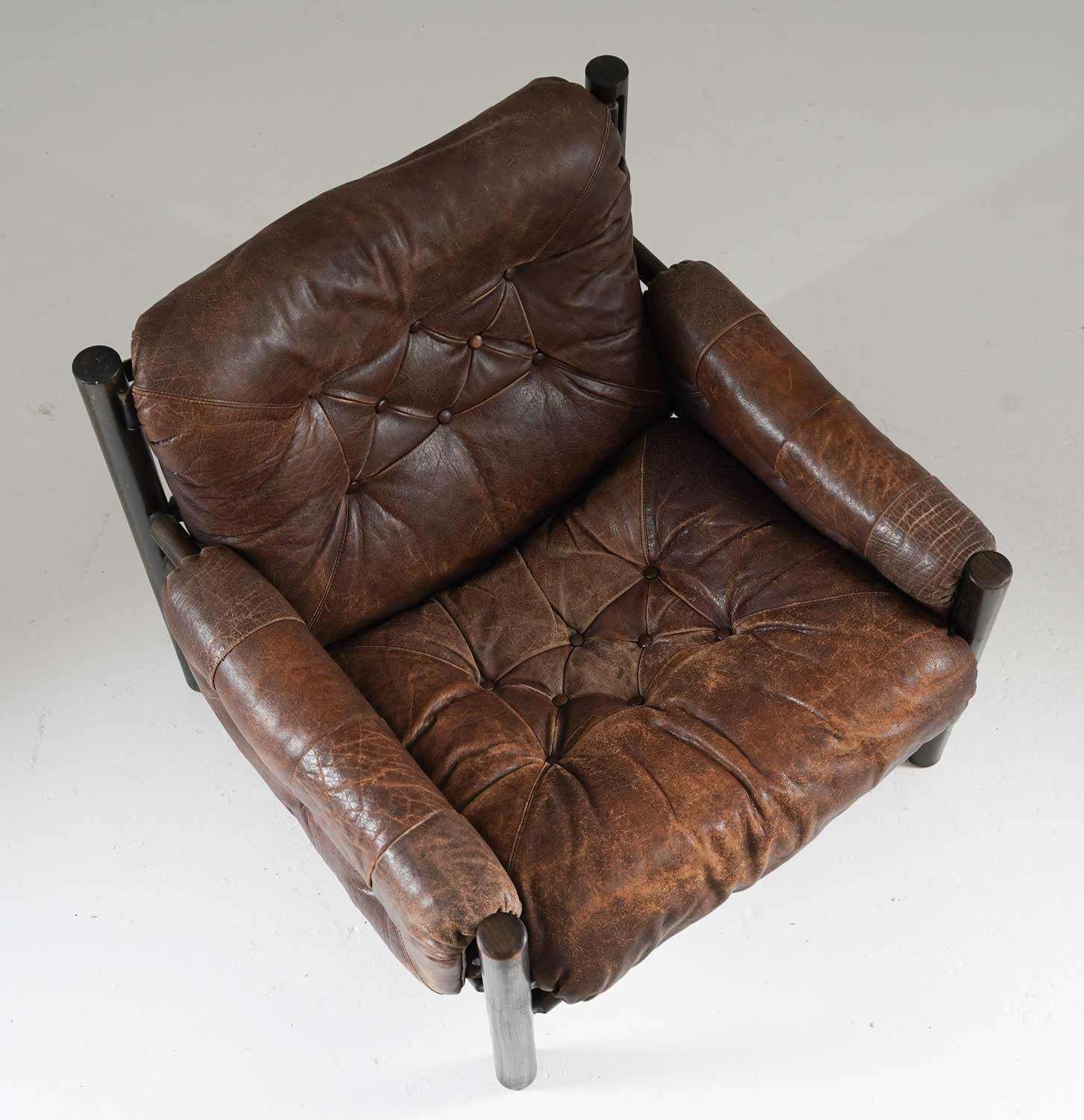 Midcentury Scandinavian Bruksbo Safari Chairs photo buy