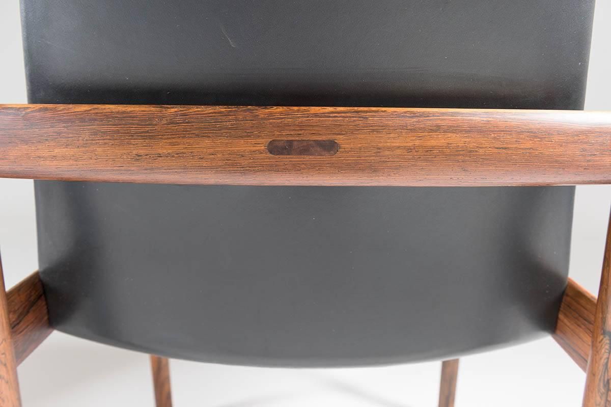 Pair Of Scandinavian Easy Chairs In Rosewood And Leather By Sven Ivar Dysthe photo Furniture
