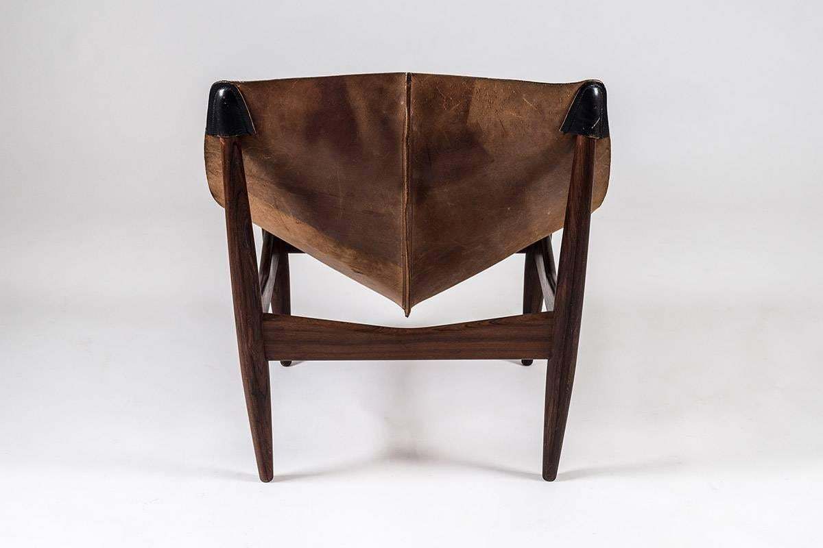 Scandinavian Easy Chair And Ottoman Model 272 Designed By Illum Wikkelsø photo 6230.0