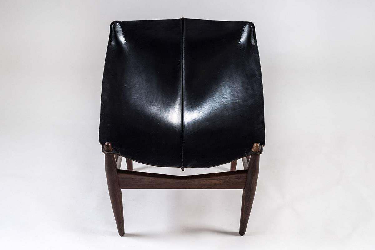 Scandinavian Easy Chair And Ottoman Model 272 Designed By Illum Wikkelsø photo vinterior
