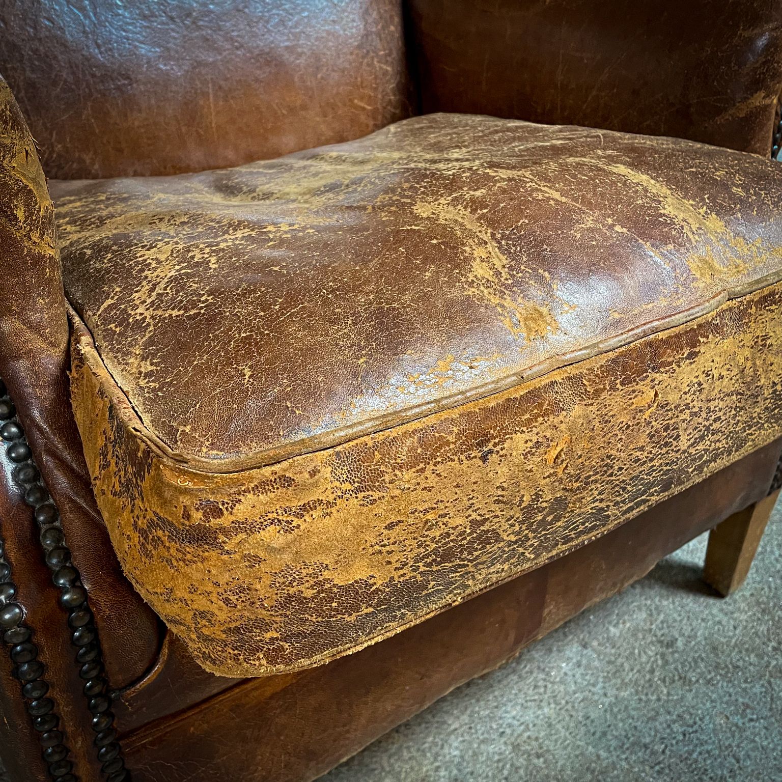 Vintage Schapenvacht Wingback Fauteuil photo vintage