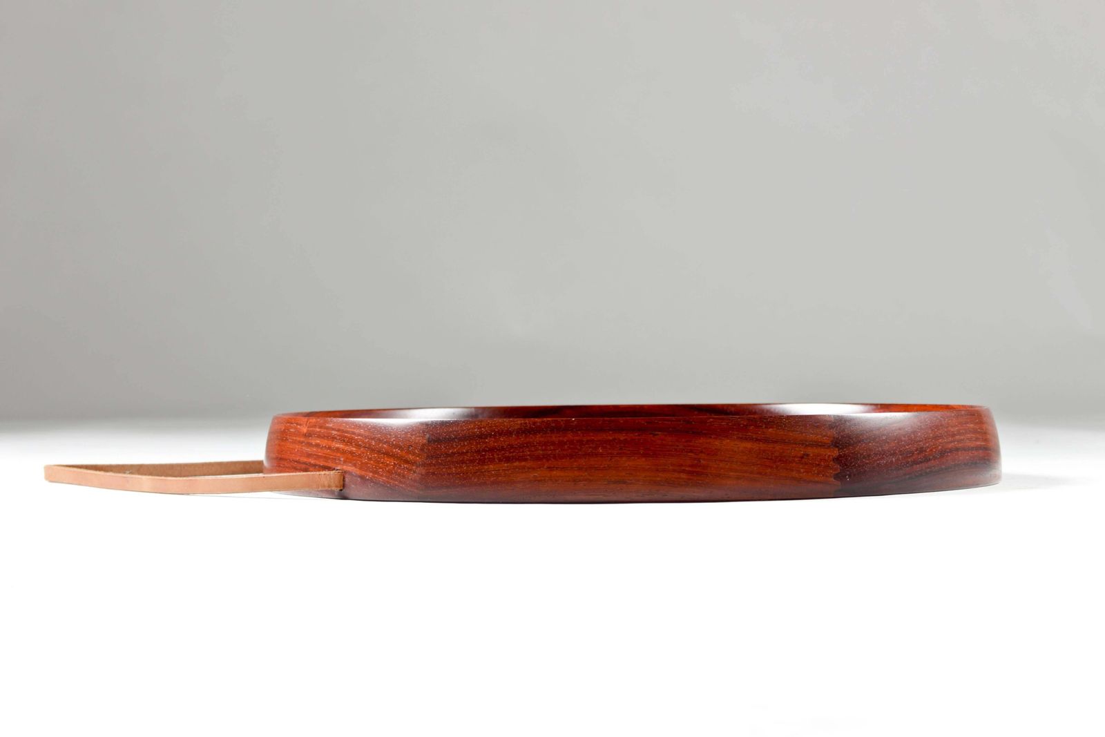 Round Mirror In Rosewood By Uno & Östen Kristiansson For Luxus photo vinterior