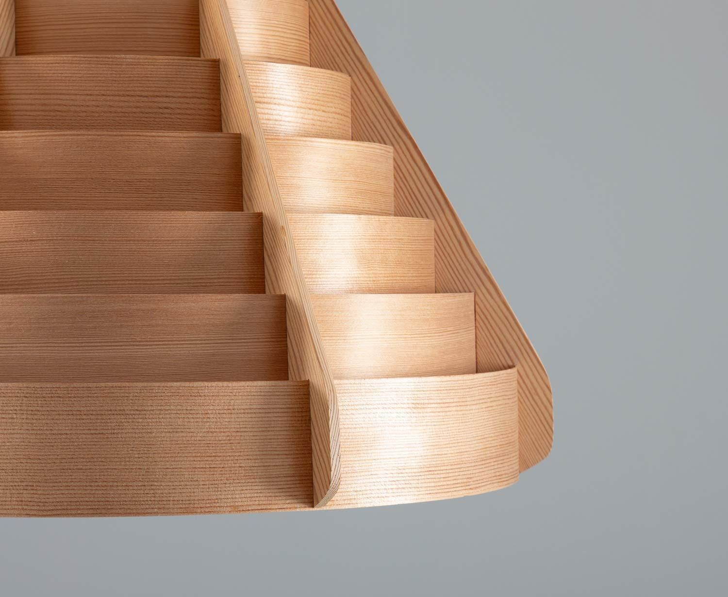 Pair Of Scandinavian Pendants In Pine By Hans Agne Jakobsson photo 2670.0