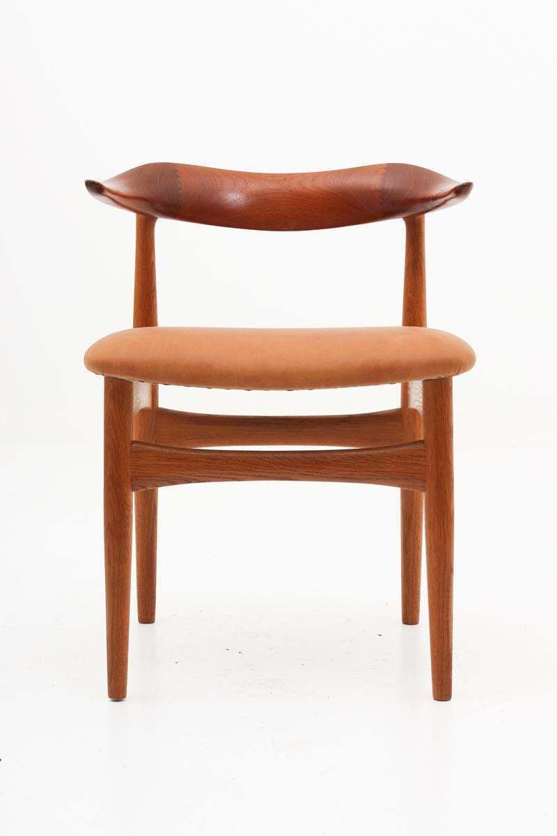 Set Of Eight Danish Dining Chairs "Cowhorn Chair" By Knud Faerch photo buy
