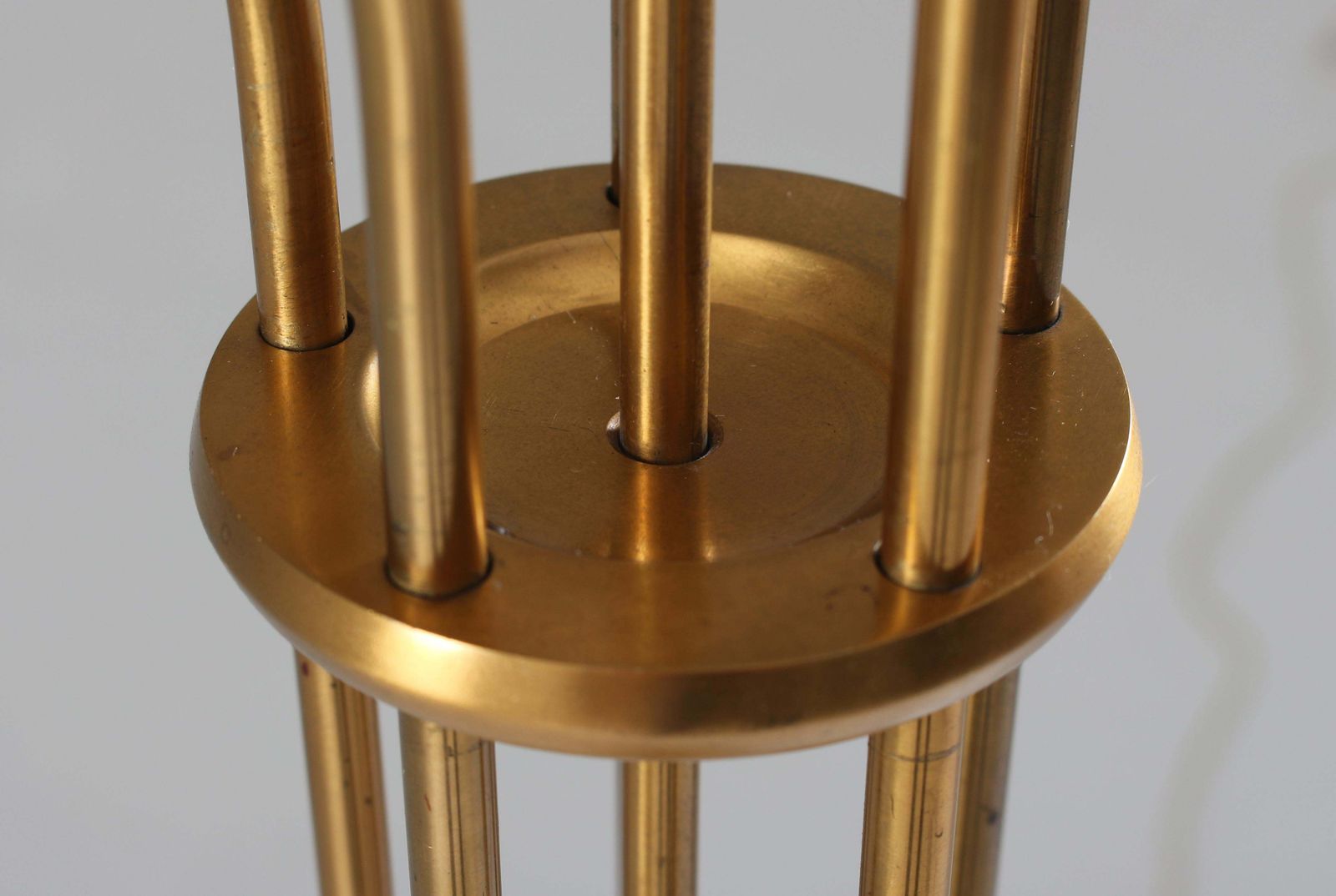 photo furniture Swedish Floor Lamp In Brass And Opaline Glass By Böhlmarks, 1950s