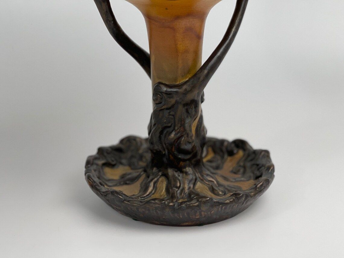 Art Nouveau Footed Bowl By Axel Jensen For P. Ipsen's Enke, Danish Design From The 1st Half Of The 20th Century photo 348.0