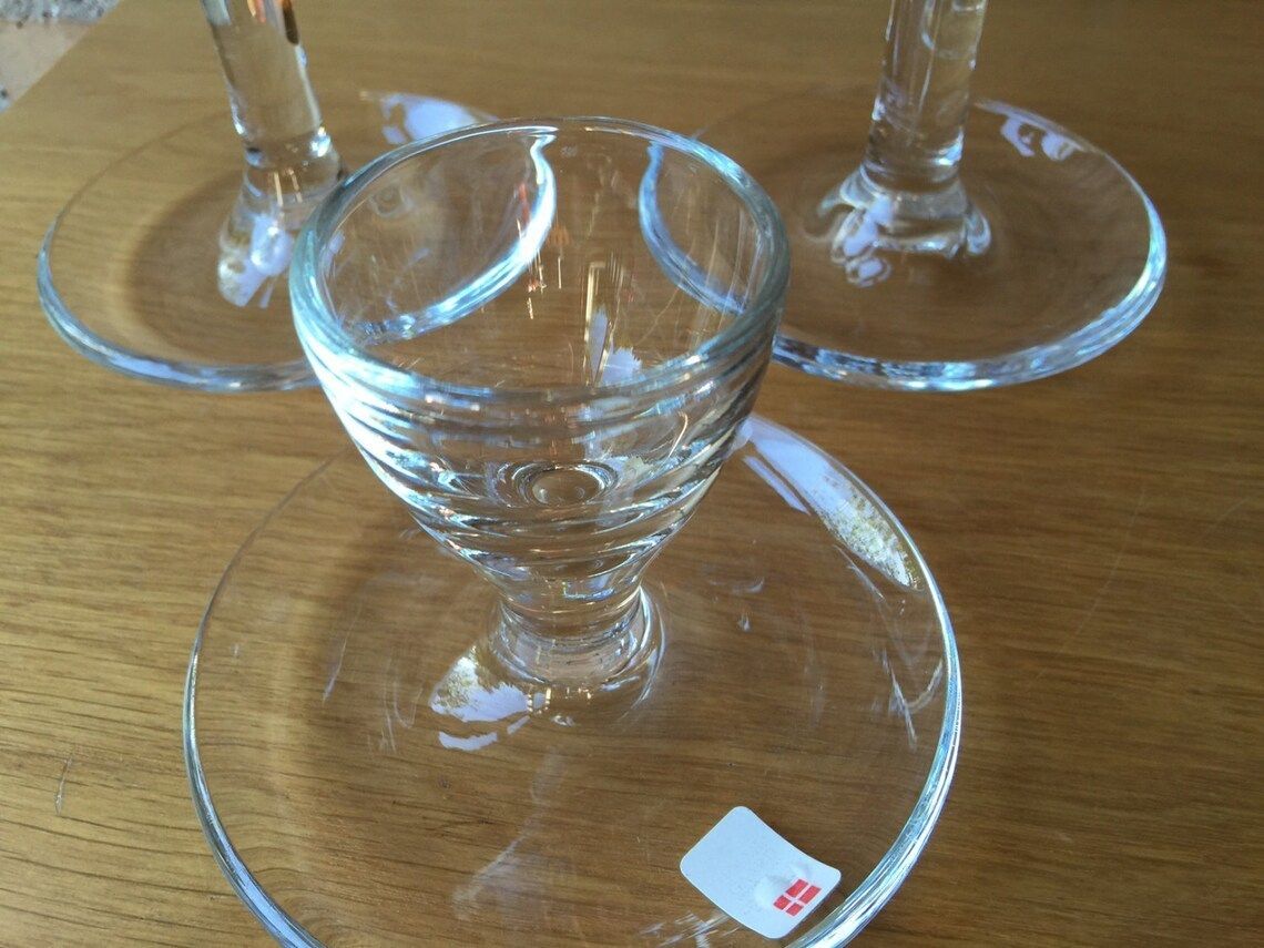 Egg Cups, 3, By Per Lutken (Lütken) For The Danish Glassworks Holmegaard In Denmark   Danish Design From The 1970s And 1980s, photo 84.0